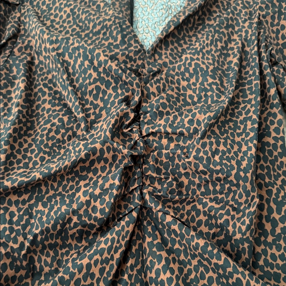 Universal Thread Brown Leopard Print Long Sleeve … - image 5